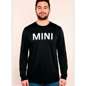 New!  MINI Cooper Official Merchandise T-Shirt Long Sleeve Black Large